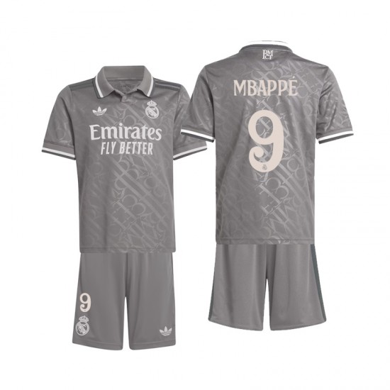 Nogometni Dres Real Madrid Mbappé 9 Dječji Treći 2024-2025 Kratkih Rukava