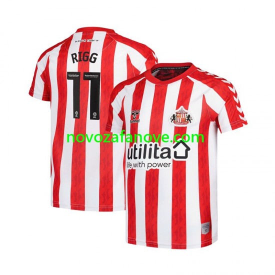 Nogometni Dres Sunderland Chris Rigg 11 Muški Domaći 2024-2025 Kratkih Rukava