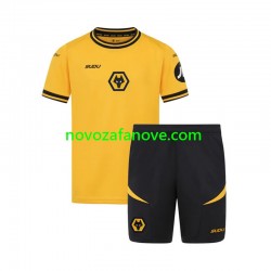 Nogometni Dres Wolverhampton Wanderers Dječji Domaći 2024-2025 Kratkih Rukava