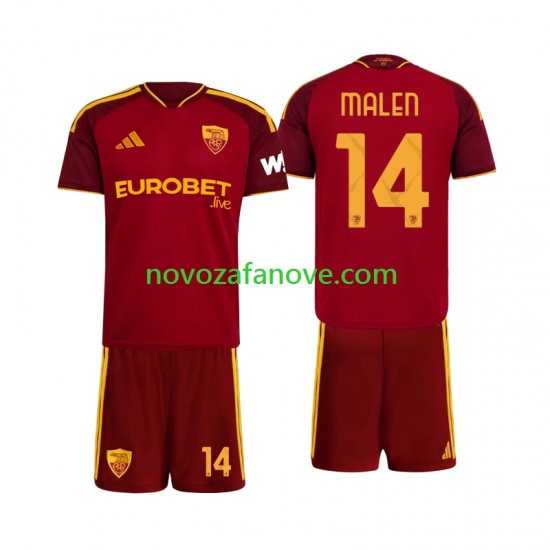 Nogometni Dres Roma Donyell Malen 14 Dječji Domaći 2026-2027 Kratkih Rukava