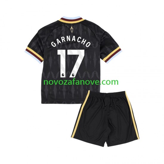Nogometni Dres Aston Villa Alejandro Garnacho 17 Dječji Gostujući 2026-2027 Kratkih Rukava