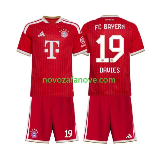 Nogometni Dres FC Bayern München Alphonso Davies 19 Dječji Domaći 2026-2027 Kratkih Rukava
