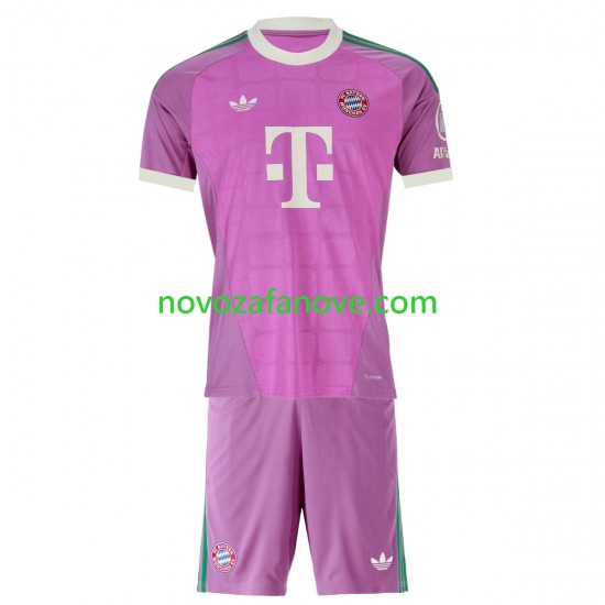 Nogometni Dres FC Bayern München Golmanski Dječji Treći 2026-2027 Kratkih Rukava