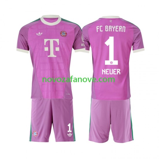 Nogometni Dres FC Bayern München Manuel Neuer 1 Golmanski Dječji Treći 2026-2027 Kratkih Rukava