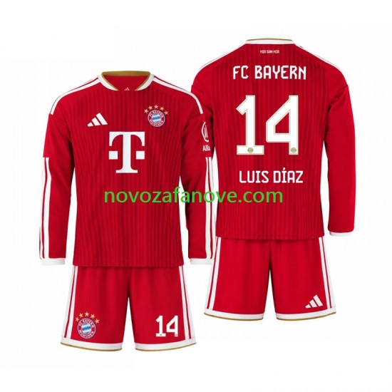 Nogometni Dres FC Bayern München Luis Diaz 14 Dječji Domaći 2026-2027 Dugim Rukavima