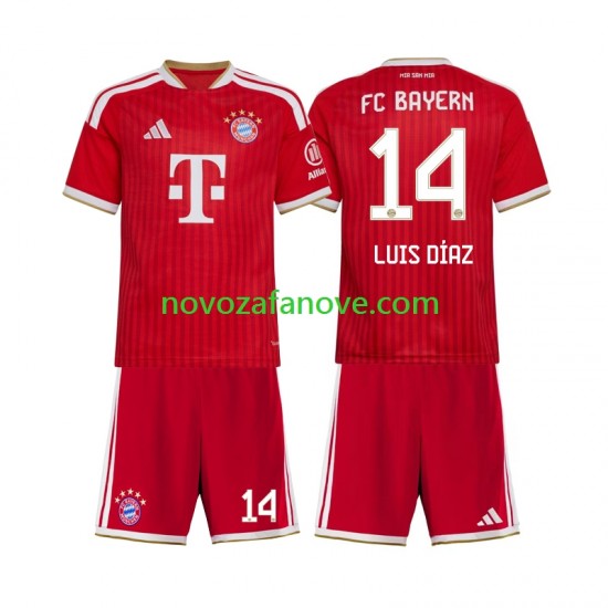 Nogometni Dres FC Bayern München Luis Diaz 14 Dječji Domaći 2026-2027 Kratkih Rukava