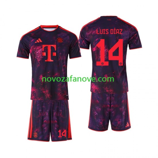 Nogometni Dres FC Bayern München Luis Diaz 14 Dječji Treći 2026-2027 Kratkih Rukava