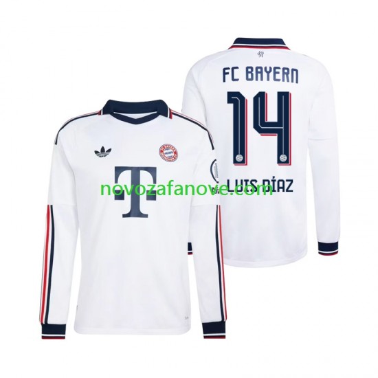 Nogometni Dres FC Bayern München Luis Diaz 14 Muški Gostujući 2026-2027 Dugim Rukavima