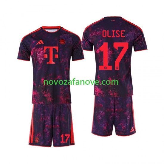 Nogometni Dres FC Bayern München Michael Olise 17 Dječji Treći 2026-2027 Kratkih Rukava