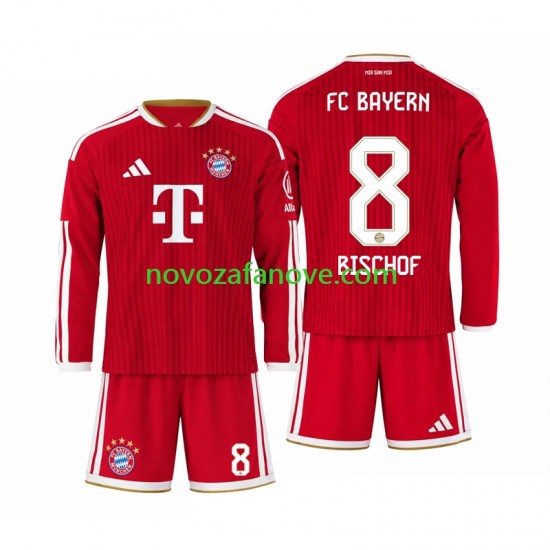 Nogometni Dres FC Bayern München Tom Bischof 8 Dječji Domaći 2026-2027 Dugim Rukavima