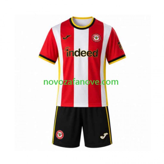 Nogometni Dres Brentford Dječji Domaći 2026-2027 Kratkih Rukava