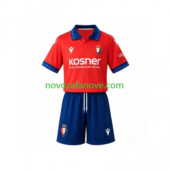 Nogometni Dres CA Osasuna Dječji Domaći 2026-2027 Kratkih Rukava