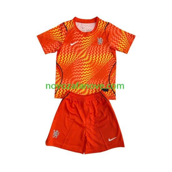 Nogometni Dres Chelsea Golmanski Dječji Gostujući 2026-2027 Kratkih Rukava