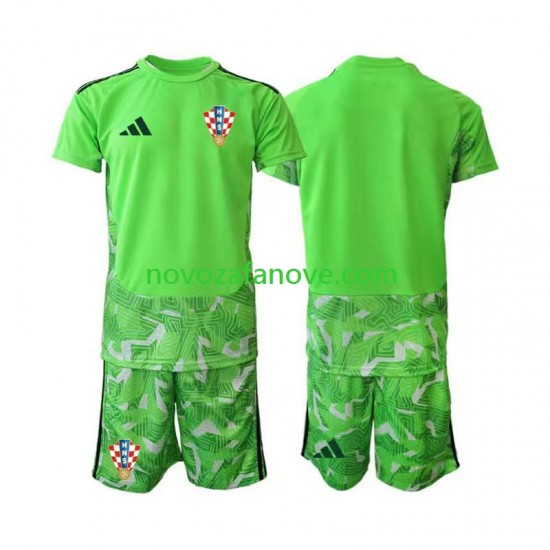 Nogometni Dres Hrvatska Golmanski Dječji Domaći 2026-2027 Kratkih Rukava