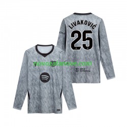 Nogometni Dres FC Barcelona Dominik Livakovic 25 Golmanski Muški Gostujući 2026-2027 Dugim Rukavima