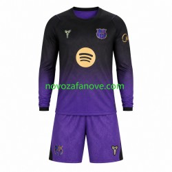 Nogometni Dres FC Barcelona Dječji Gostujući 2026-2027 Dugim Rukavima