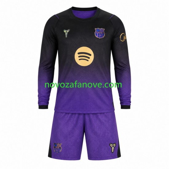 Nogometni Dres FC Barcelona Dječji Gostujući 2026-2027 Dugim Rukavima