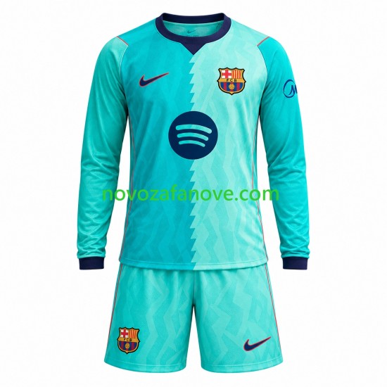 Nogometni Dres FC Barcelona Dječji Treći 2026-2027 Dugim Rukavima