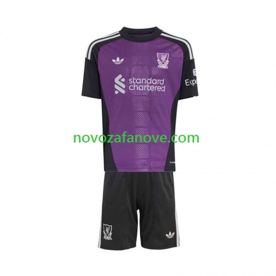 Nogometni Dres Liverpool Golmanski Dječji Gostujući 2026-2027 Kratkih Rukava
