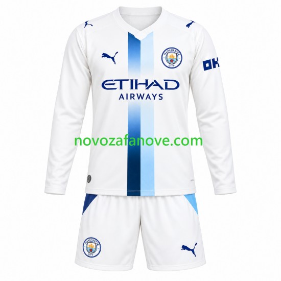 Nogometni Dres Manchester City Dječji Treći 2026-2027 Dugim Rukavima