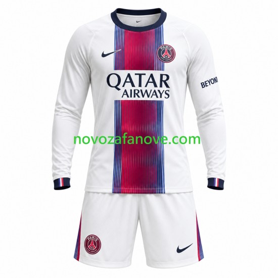 Nogometni Dres Paris Saint-Germain Dječji Gostujući 2026-2027 Dugim Rukavima