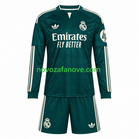 Nogometni Dres Real Madrid Dječji Gostujući 2026-2027 Dugim Rukavima