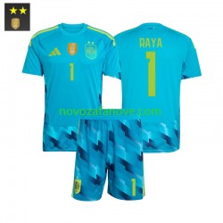 Nogometni Dres Španjolska David Raya 1 Golmanski Dječji Domaći 2026-2027 Kratkih Rukava