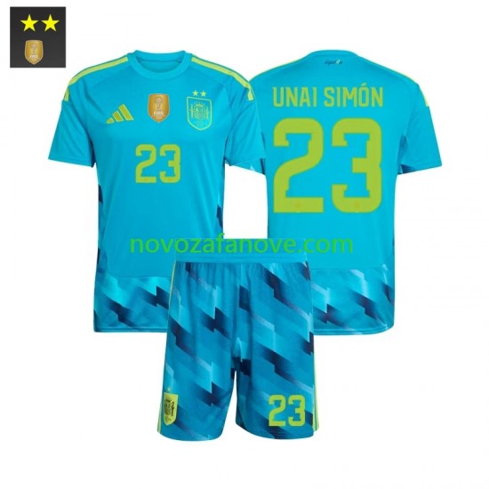 Nogometni Dres Španjolska Unai Simon 23 Golmanski Dječji Domaći 2026-2027 Kratkih Rukava