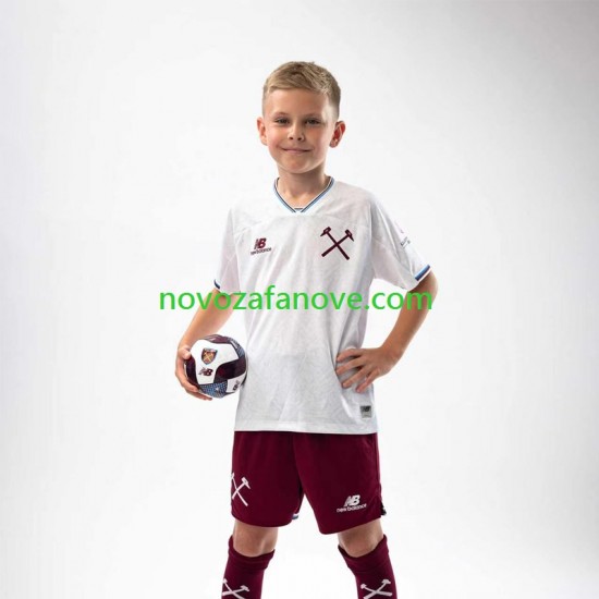 Nogometni Dres West Ham United Dječji Gostujući 2026-2027 Kratkih Rukava