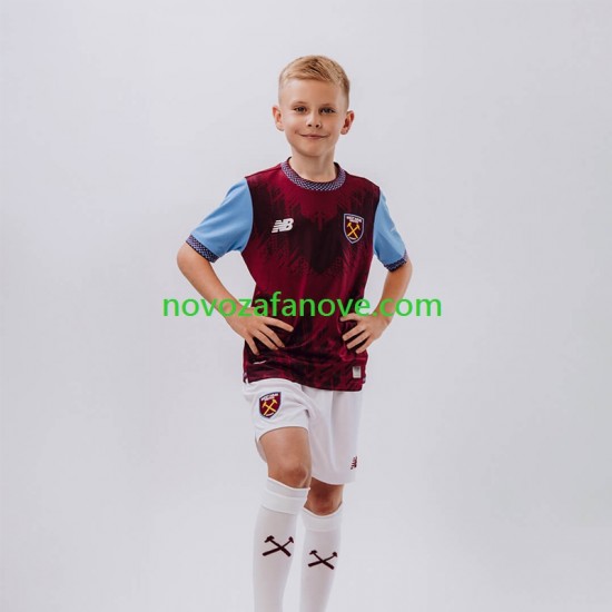 Nogometni Dres West Ham United Dječji Domaći 2026-2027 Kratkih Rukava