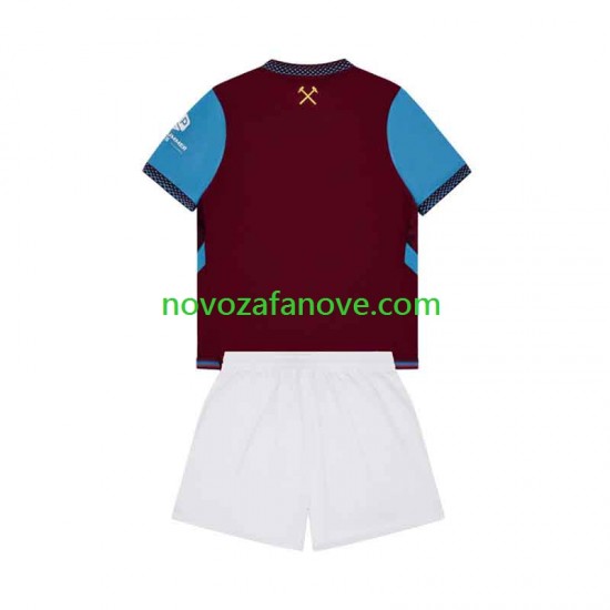 Nogometni Dres West Ham United Dječji Domaći 2026-2027 Kratkih Rukava