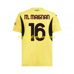 Nogometni Dres AC Milan Mike Maignan 16 Golmanski Muški Gostujući 2024-2025 Kratkih Rukava