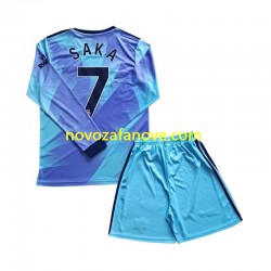 Nogometni Dres Arsenal Saka 7 Dječji Treći 2024-2025 Dugim Rukavima