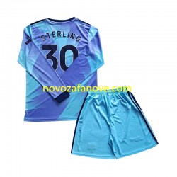 Nogometni Dres Arsenal Sterling 30 Dječji Treći 2024-2025 Dugim Rukavima