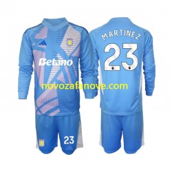 Nogometni Dres Aston Villa Emiliano Martinez 23 Golmanski Dječji Treći 2024-2025 Dugim Rukavima