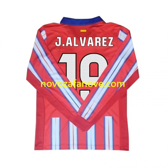 Nogometni Dres Atlético Madrid Julian Alvarez 19 Muški Domaći 2024-2025 Dugim Rukavima