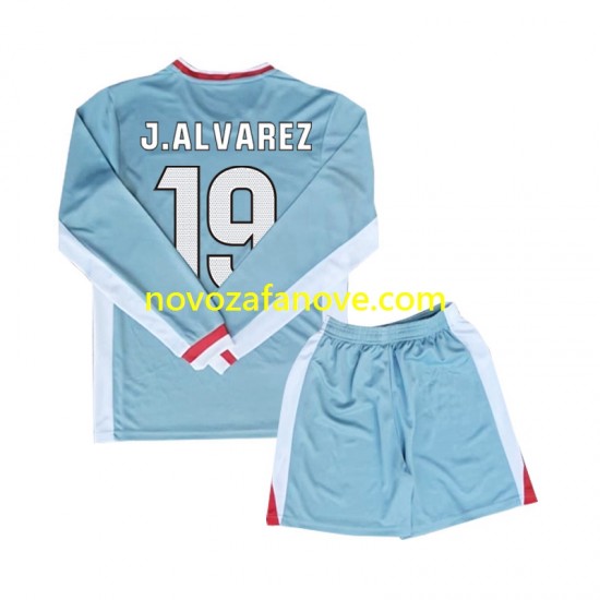 Nogometni Dres Atlético Madrid Julian Alvarez 19 Dječji Gostujući 2024-2025 Dugim Rukavima