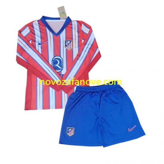 Nogometni Dres Atlético Madrid Dječji Domaći 2024-2025 Dugim Rukavima
