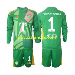Nogometni Dres FC Bayern München Manuel Neuer 1 Golmanski Dječji Četvrti 2024-2025 Dugim Rukavima