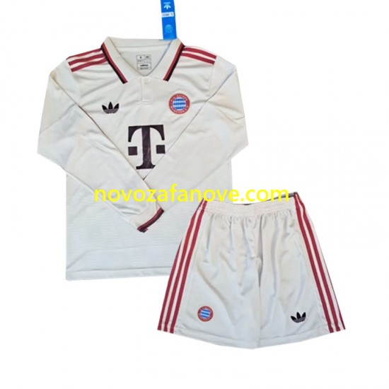 Nogometni Dres FC Bayern München Dječji Treći 2024-2025 Dugim Rukavima