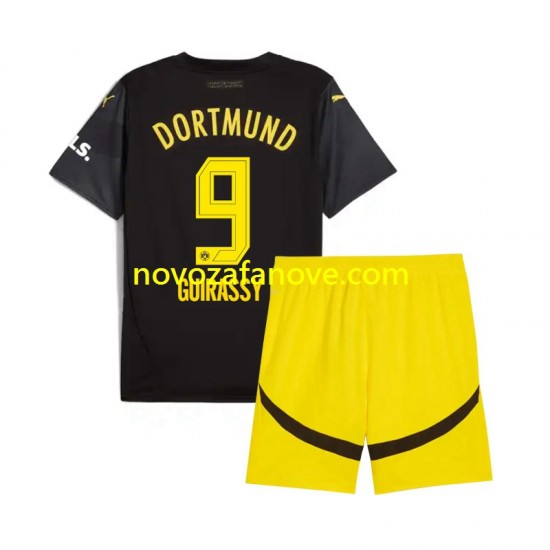 Nogometni Dres Borussia Dortmund Serhou Guirassy 9 Dječji Gostujući 2024-2025 Kratkih Rukava