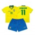 Nogometni Dres Brazil Romario 11 Retro Dječji Domaći 1994 Kratkih Rukava