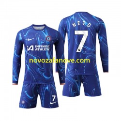 Nogometni Dres Chelsea Neto 7 Dječji Domaći 2024-2025 Dugim Rukavima