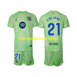 Nogometni Dres FC Barcelona F DE JONG 21 Dječji Treći 2024-2025 Kratkih Rukava