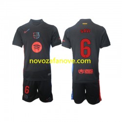 Nogometni Dres FC Barcelona Gavi 6 Dječji Gostujući 2024-2025 Kratkih Rukava