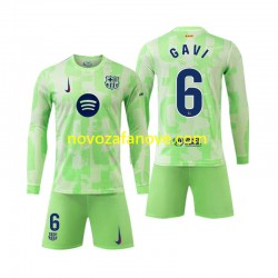 Nogometni Dres FC Barcelona Gavi 6 Dječji Treći 2024-2025 Dugim Rukavima
