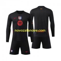 Nogometni Dres FC Barcelona Dječji Gostujući 2024-2025 Dugim Rukavima