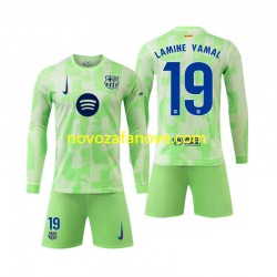 Nogometni Dres FC Barcelona Lamine Yamal 19 Dječji Treći 2024-2025 Dugim Rukavima