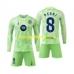 Nogometni Dres FC Barcelona Pedri 8 Dječji Treći 2024-2025 Dugim Rukavima