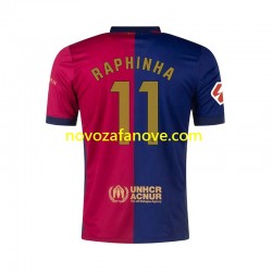 Nogometni Dres FC Barcelona RAPHINHA 11 Muški Domaći 2024-2025 Kratkih Rukava